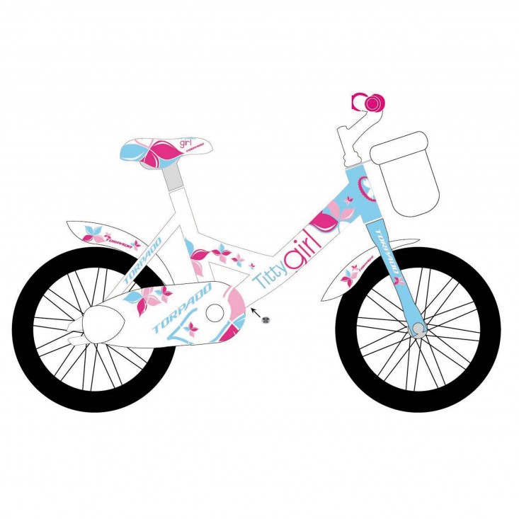 Torpado Titty T691 Jr 12 - bici per bambina - bianca/blue/pink | Mancini Store