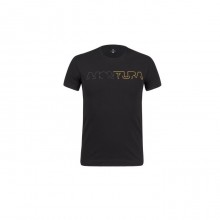 Brand T-Shirt Montagna Uomo Nero Gold